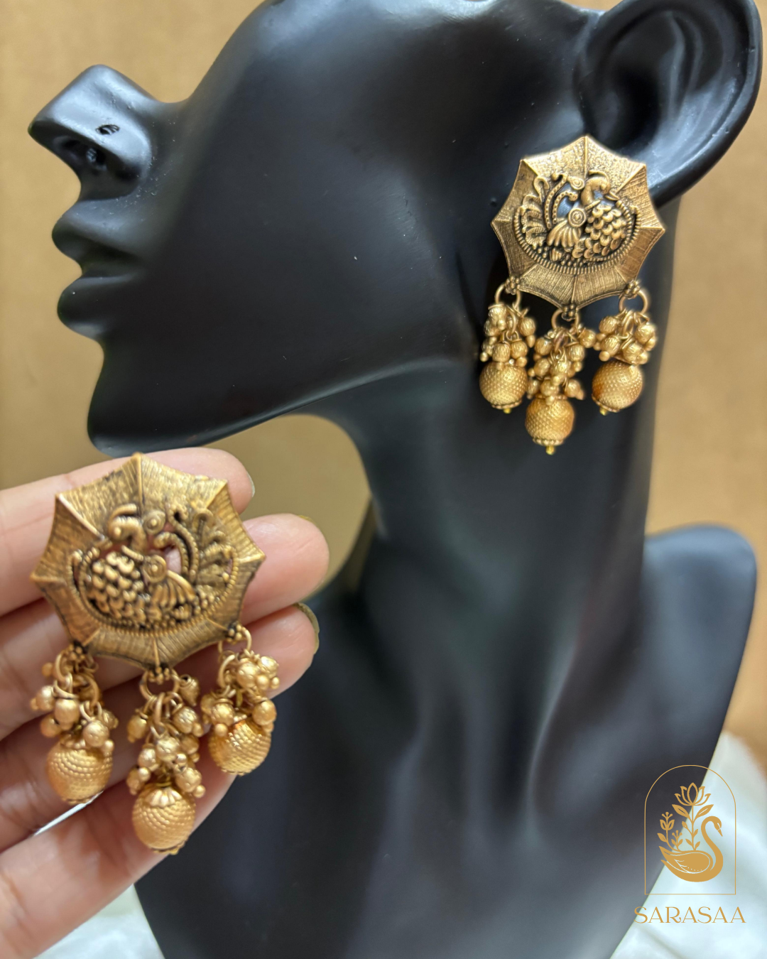SarasaaFashion Gajra Sunflower Earrings - 154