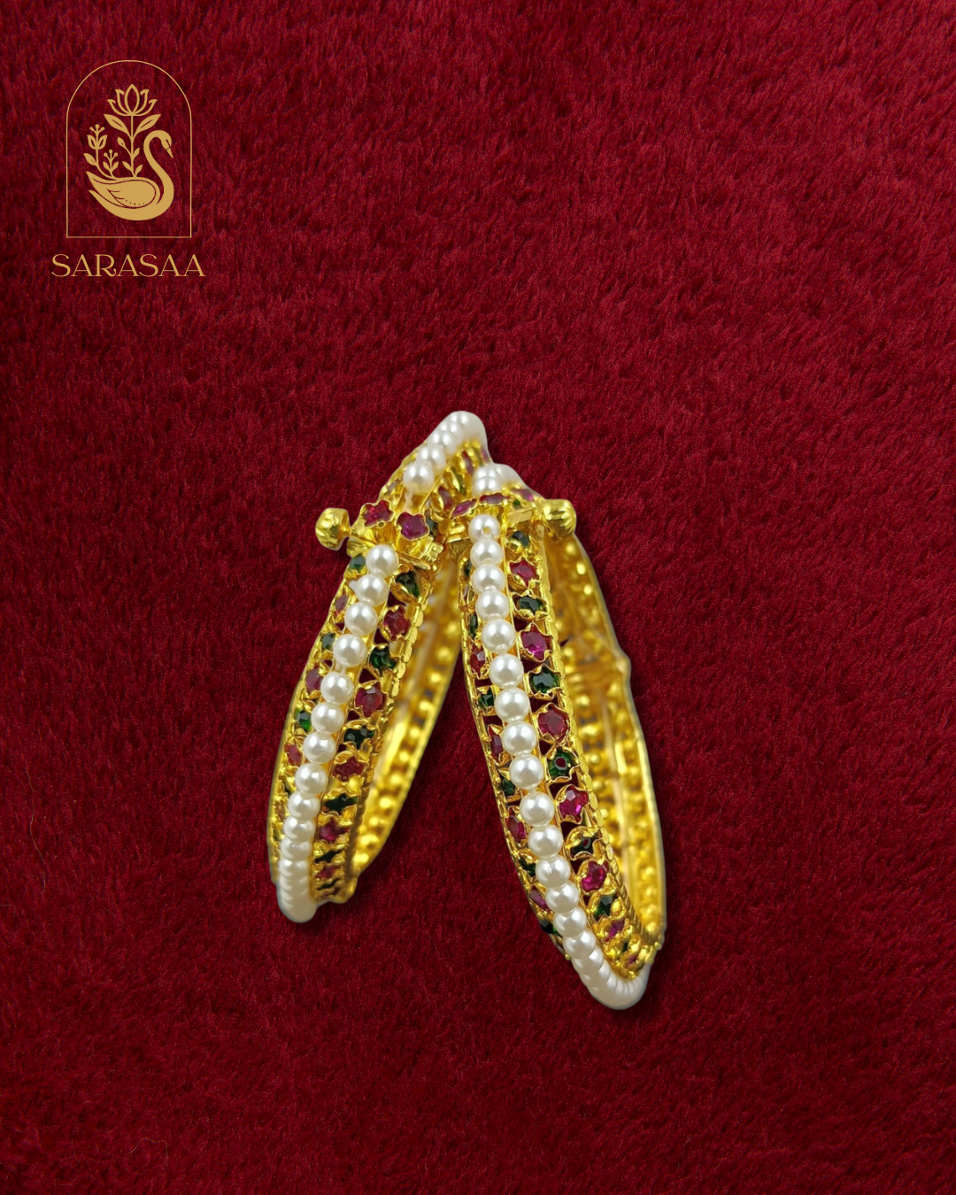 Maharashtrian Moti Bangles (मोत्यांच्या बांगड्या)