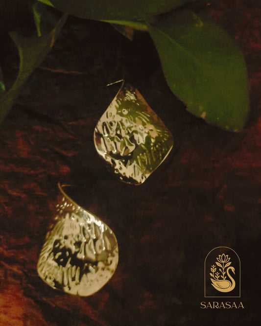 SarasaaFashion 18K Gold Plated Leaf Clip Waterproof Anti Tarnish Earring  - 134