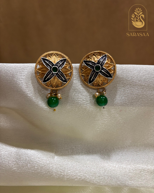 SarasaaFashion Antique Tops With Gold Plating - 157